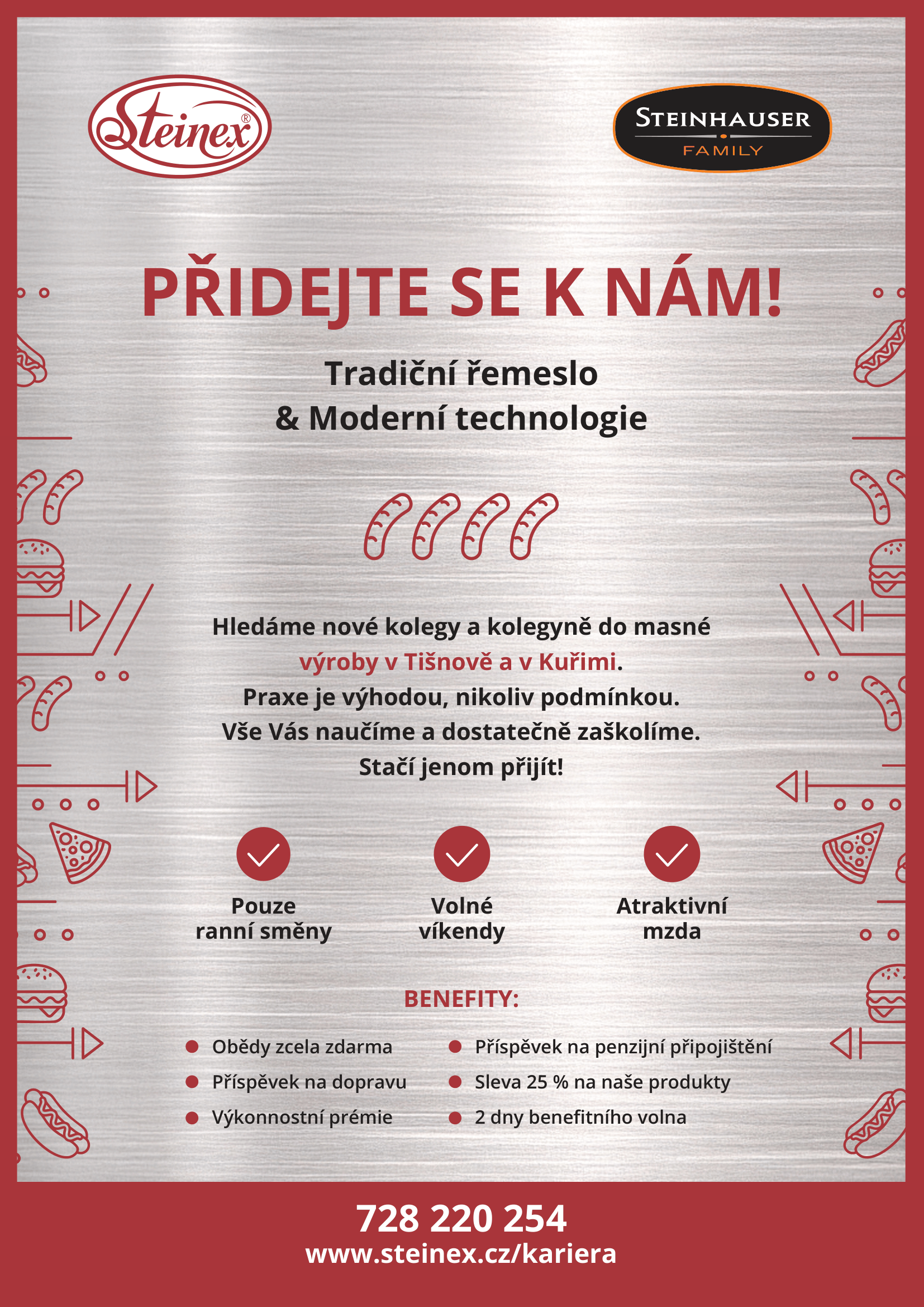 Obec Žďárec - Inzerát na pracovní pozici STEINEX Tišnov